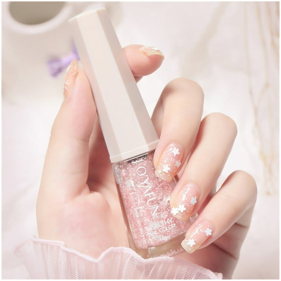 Nail Polish Eco-Friendly Easy Peel off & Quick Dry Glitter Nail Polish, 10ml, Non-Toxic, Long-Lasting, 40 Colors, No Formaldehyde, Fast Drying for Adults & Teens, Glitter & Solid Makeup Organizers