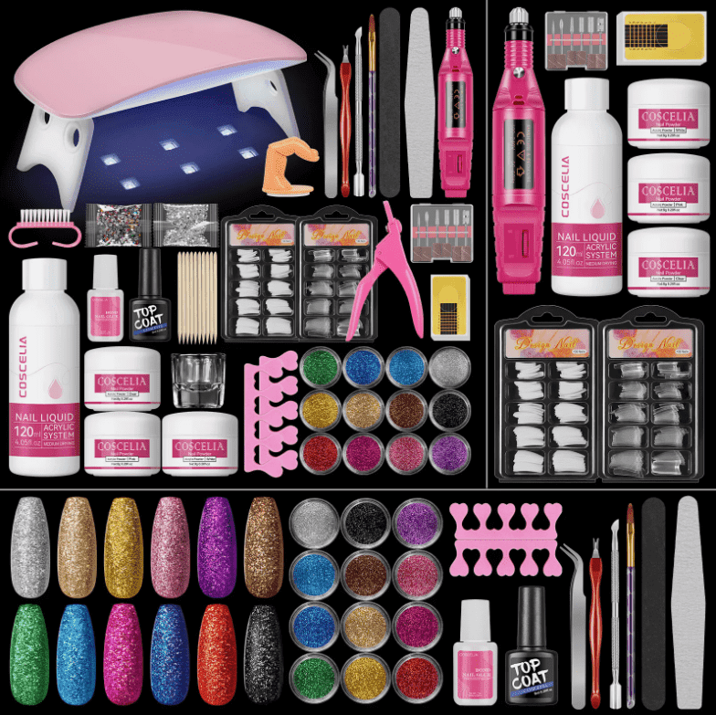 Nail Polish Kit , Nail Kit for Beginners Home DIY with Everything