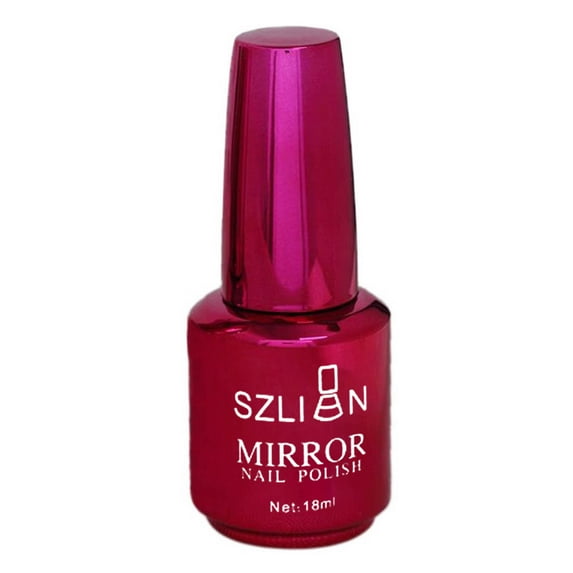 Nail Polish Mirror Effect Nail Art Polish Varnish 18ml Nail Polish with Steel Ball for Smooth Application Long Lasting formula Easy To Apply Professional Quality