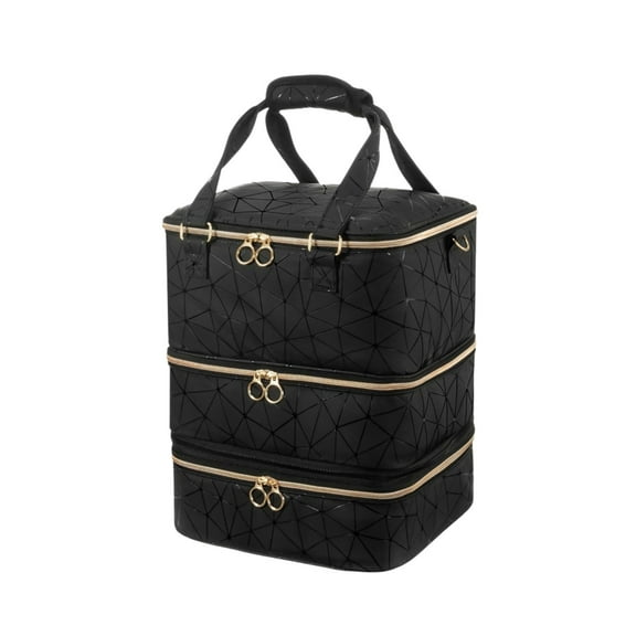 Nail Polish Organizer Bag Large Capacity Holds 84 Bottles & Nail Lamp Portable Travel Storage for Salon Home Manicure Tools Nail Tech Supplies