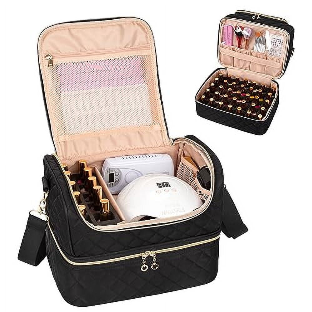 Nail Polish Organizer Case, Nail Organizers And Storage Bag Holds 45