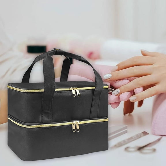 Nail Polish Organizer Manicure Tools Wear Resistant Travel Storage Organizer