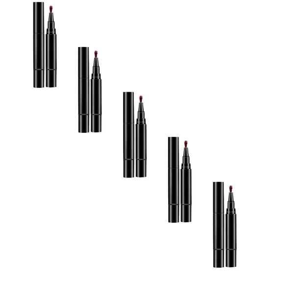 Nail Polish Pen - DIY Nail Art Painting Pen, 5 ml Portable Nail Color Pen for Abstract Lines Design, Quick Dry Nail Drawing Tool, Nail Art Supplies for Home Salon Use, 1PC*5