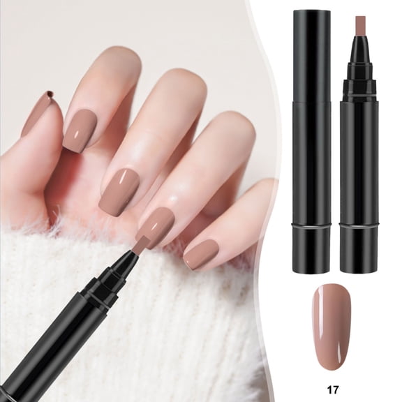Nail Polish Pen, Nail Art Brush Pen, DIY Nail Art Drawing Marker for Precise Application, Long-Lasting Wear, Easy Use, Portable Design, Quick Dry formula, Safe and Non-Toxic Nail Tool