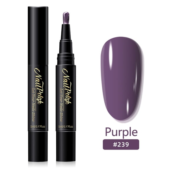 Nail Polish Pen, Quick Dry Nail Art Pens, No UV Lamp Needed, Water Based Nail Art Polish, Easy Control Brush Tip for Women DIY Manicure