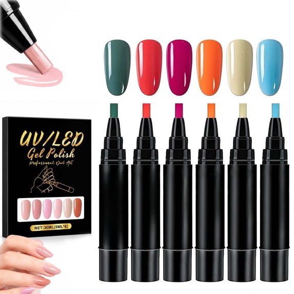 Nail Polish Pens, 3-in-1 Quick Dry Water-Based Nail Art Pens, Precision ...
