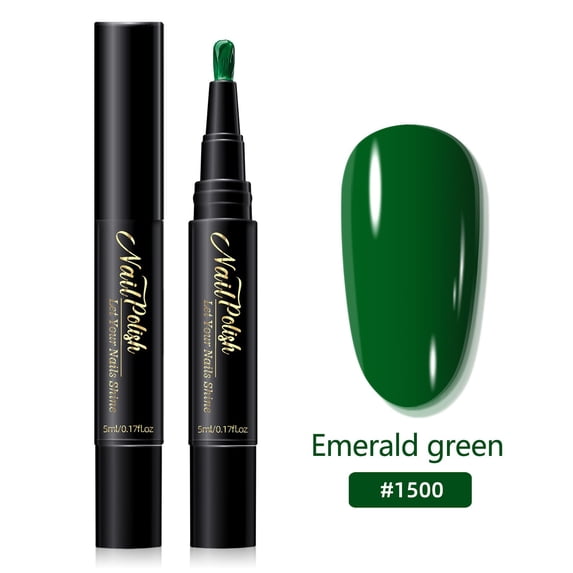 Nail Polish Pens,Polish Nail Polish Pens,Nail Pens, Quick Dry Nail Art Pens, Non Toxic Eco Friendly Air Dry Nail Paint, No Uv Lamp Needed, Easy Control Brush Tip