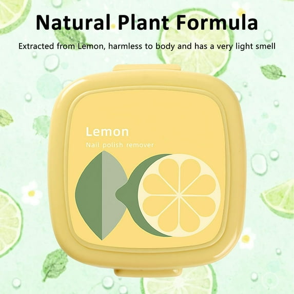 Nail Polish Remover Pads - Nail Varnish Remover Pads In Box - Quickly And Easily Gel Polish Remover Natural Ingredients - Instant Removal Nail Wipes 40ml