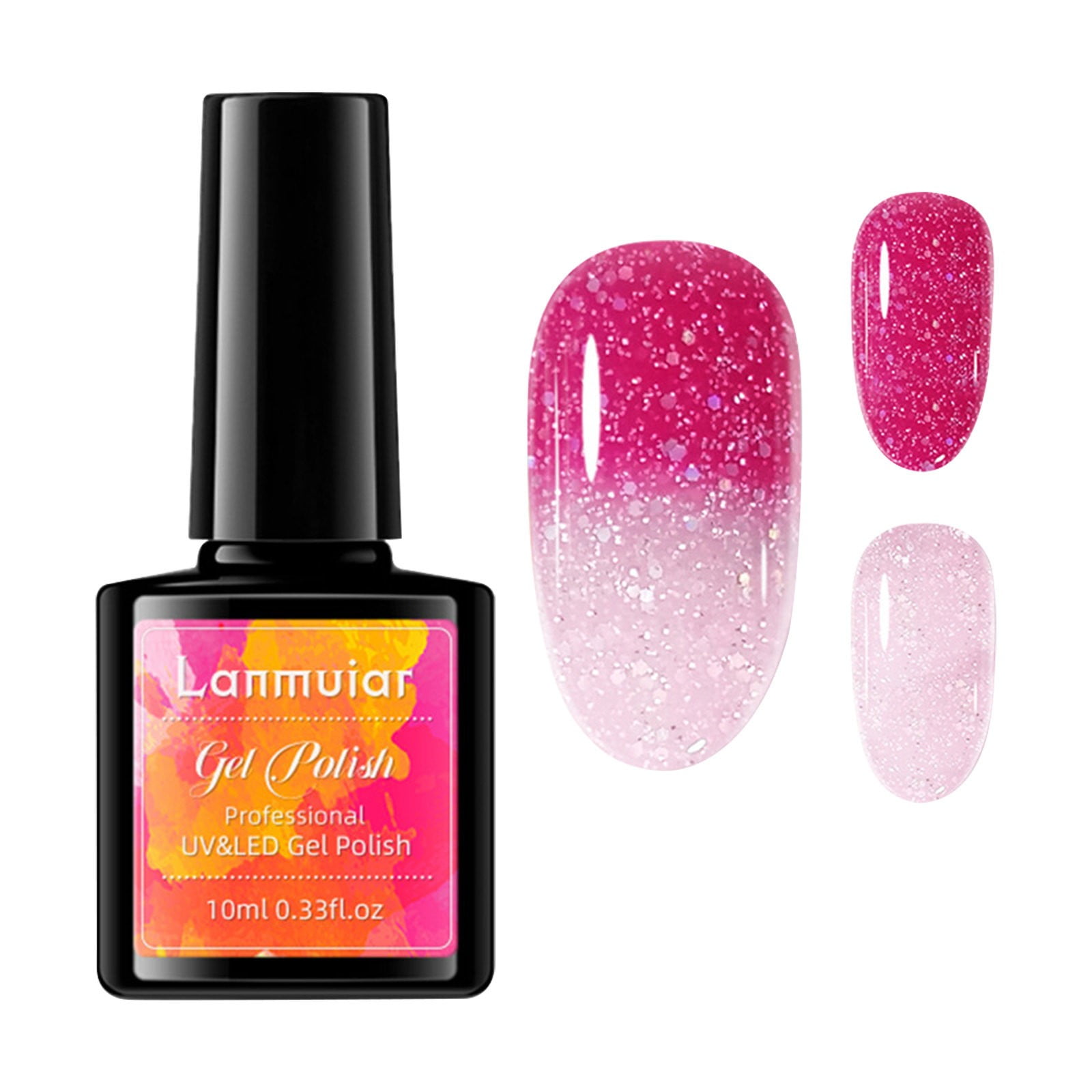 Nail Polish on Sale！Wiradney Color Changing Gel Nail Polish Temperature