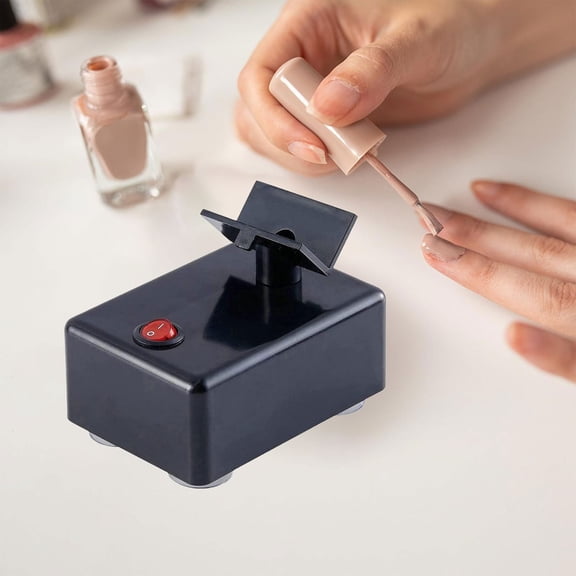 Nail Polish Shaker, Black, Uk Plug - Nail Polish Shaker Machine, 32 Shakes/Min Vibrating Mixer for Gel Polish, Ink & Lash Glue, Nail Tools Easter Mother'S Day Nail Makeup Organizers