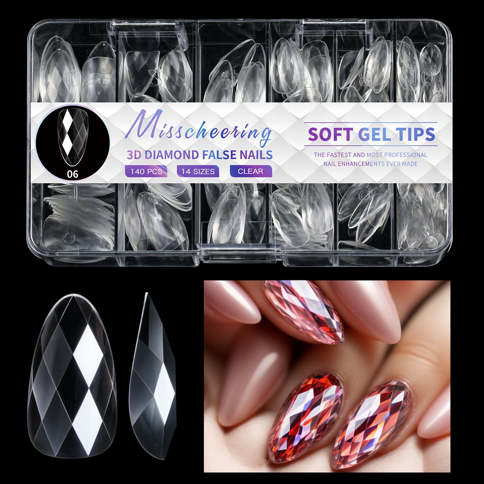 Nail Polish Strips Adhesive for Artificial Nails, Easy-to-Apply No-Glue