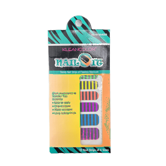 Nail Polish Strips, Colorful, Designs, 6 Sizes, Easy to Apply, Chip, Water Resistant, Long Lasting Finish, Trendy, Flawless Manicure for Occasions, Strips, Polka dot, Mix