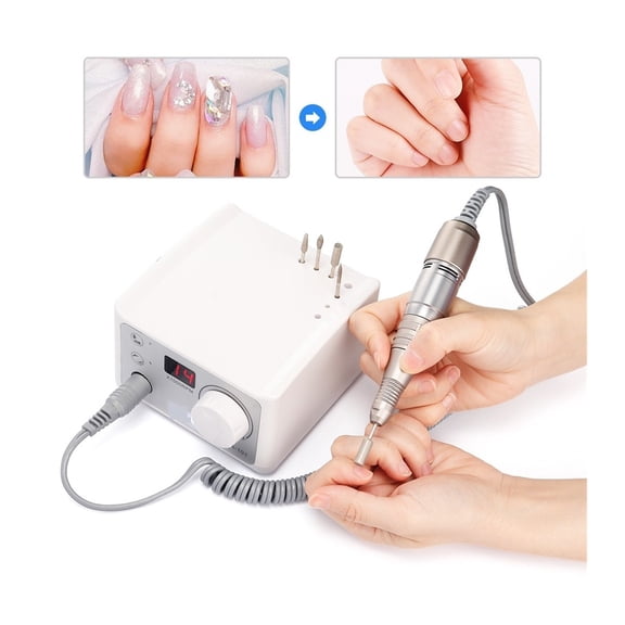 Nail Polisher, 35000RPM Nail Drill Machine, Electric Professional Nail File Polishing Grinding Device For Manicure Pedicure ,Easy to Operate