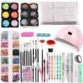 thumbnail image 1 of Nail Powder Nail File Rhinestone Jewelry Set, 1 of 5