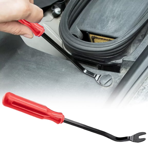 Nail Puller - Pry Tool for Trim Removal - Car Door Panel Clip Remover - Interior Fastener Removal Pry Bar Tool - 1 Piece - Red