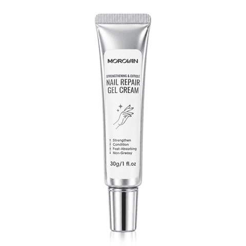 Morovan Nail Repair Gel Cream, Strengthens Nails & Conditions Cuticles, Fast-Absorbing Non-Greasy Formula, 1 fl.oz