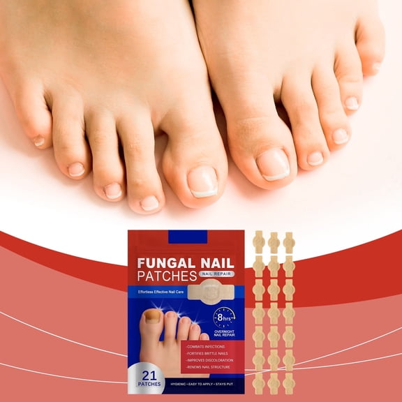 Fungal Nail Patch, Damaged Thickened Nails Repairing, Overnight Repair for Toenail and Fingernail