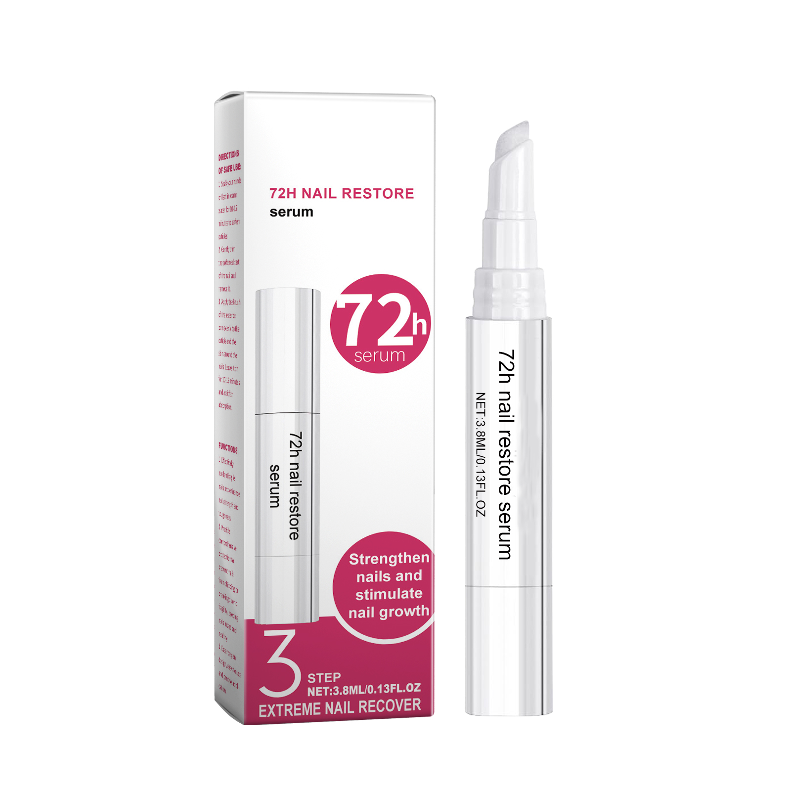 Nail Restoration Strengthening For Fragile Nails With Vitamin E And