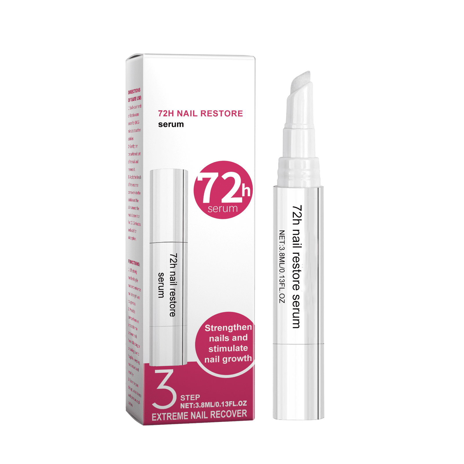 Nail Restoration Strengthening For Fragile Nails With Vitamin E And