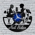 thumbnail image 1 of Nail Salon 4 12 Inch Vinyl Record Wall Clock - Silent, Creative, and Unique Clock for Living Room, Entryway, or Bedroom Decor - Perfect Gift Idea(12 inchs B without LED), 1 of 6