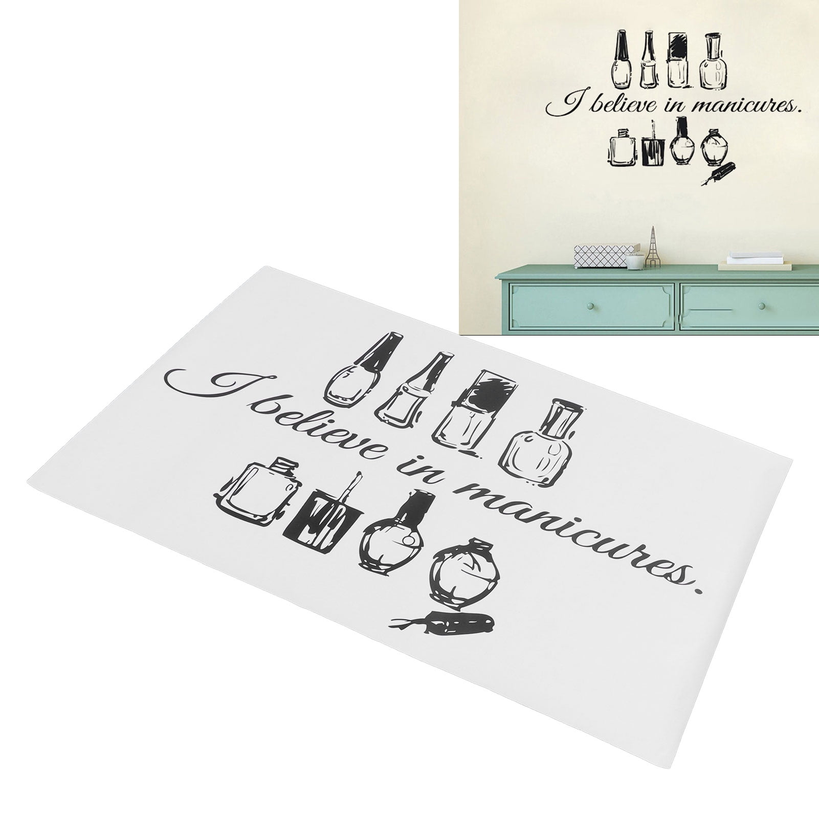 Nail Salon Window Sticker, Removable PVC Vinyl Nail Salon Wall Sticker