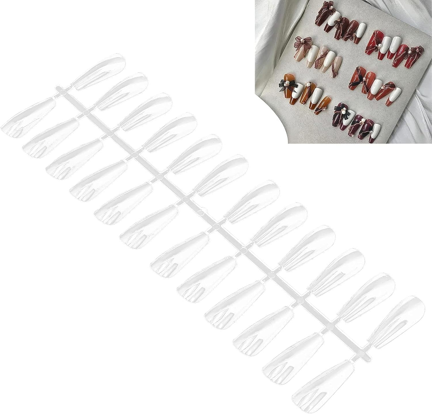 Nail Sample Sticks, 240pcs Nail Swatch Sticks, Transparent Nail Art