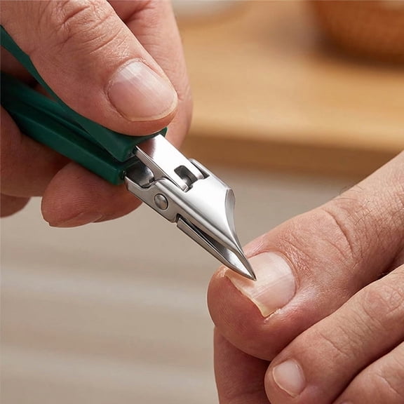 Nail Scissors with Deep-cutting Angled Blades To Splintering Featuring A Pointed Tip for Nail Trimming