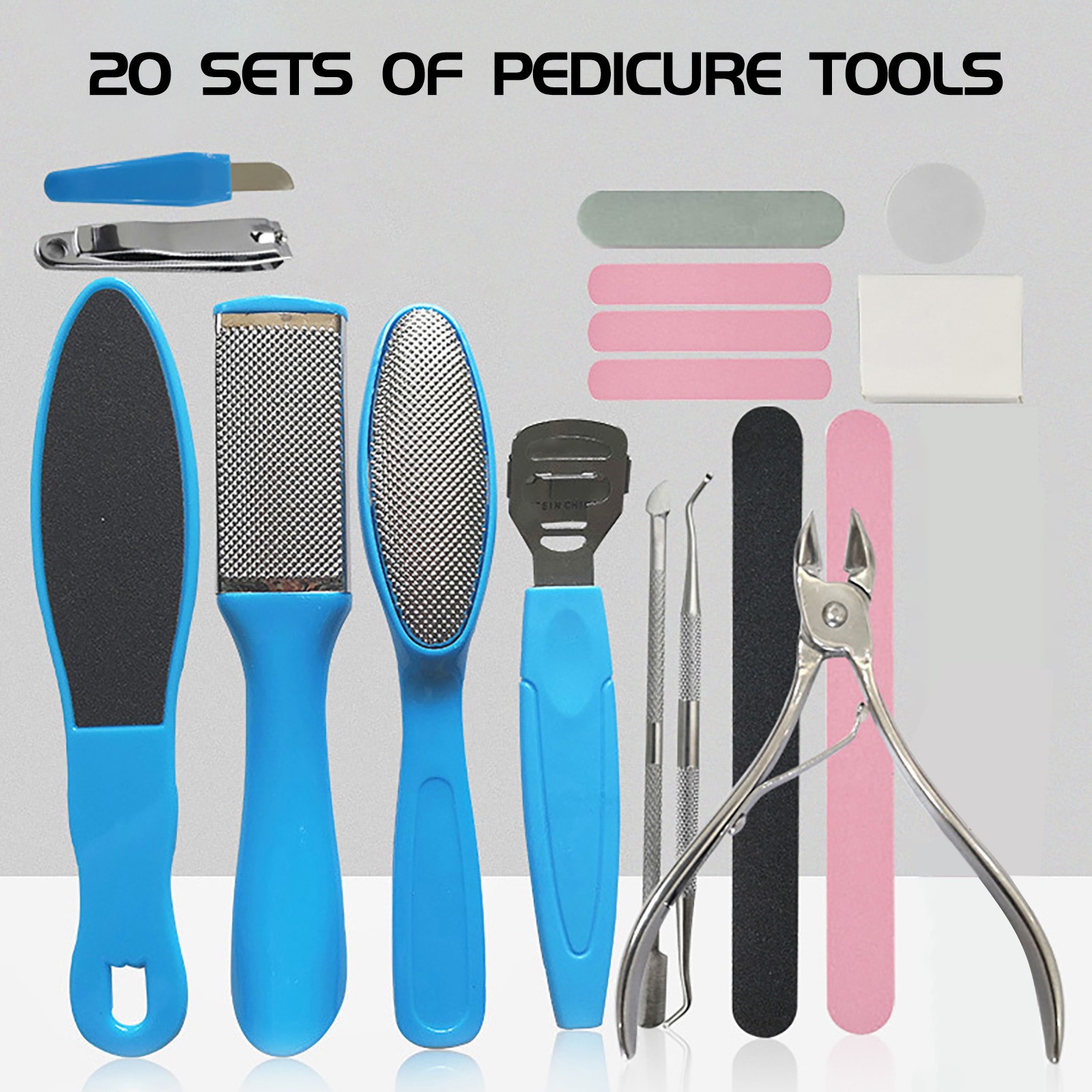 Nail Sets foot pedicure pedicure stainless 1 set washable tools steel