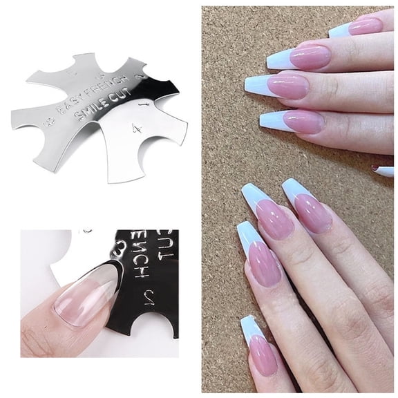 Nail Shaping Template - Nail Plate Stainless Steel Diy Function Beauty Salon, Nail Tools, Nail File, Easter, St. Patrick'S Day, Valentine'S Day, Wedding, Season,