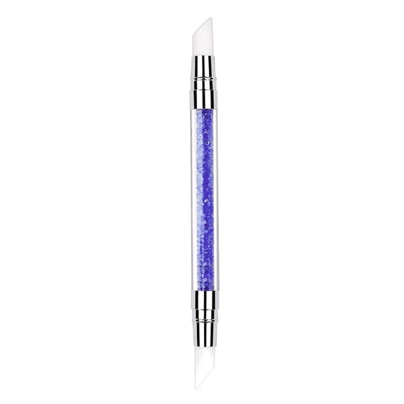 Nail Silicone Pen Double Head Acrylic Tool for Embowel Carving Design Durable Precision Applicator