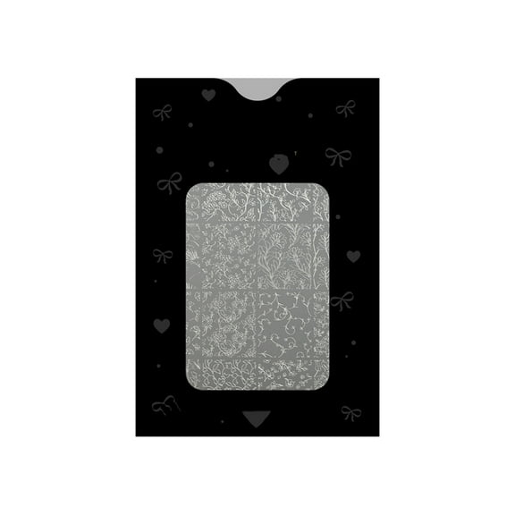 Nail Stamp Plate With Floral Patterns Professional Stainless Steel Manicure Template Tool Handmade Craft Accessory