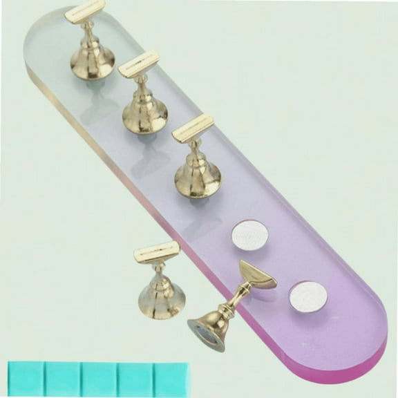 Nail Stand Display Magnetic Nail Practice Holder Acrylic Nail Tip Stand DIY Nail Art For Painting Nails