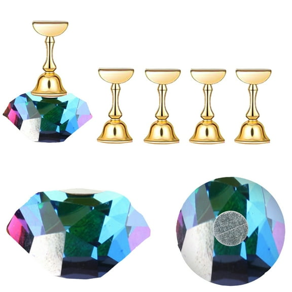 Nail Stands Acrylic Tips Practice Training DIY Art Display Fingernail Holders for Manicure