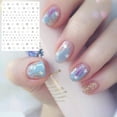 Nail Sticker Back Adhesive DIY Simple Wild Stamping English Star Nail