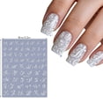 thumbnail image 1 of Nail Stickers 3D Alphabet Stereoscopic Embossed Letters Self-Adhesive Decorations, 1 of 6