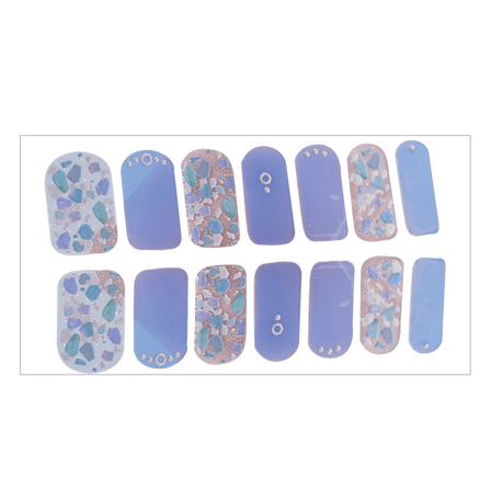 Nail Stickers Full Wraps Nail Polish Strips, Self-Adhesive Gel Nail Art Decals For Women Girls - DQ3-074