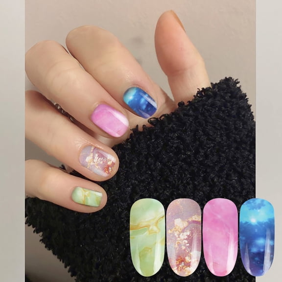Nail Stickers Galaxy Art Nail Paper Stickers Set of 10 for Nail Design 20*4cm Nail Enhancements