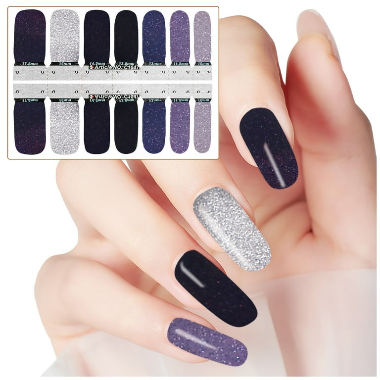 Glitter nail stickers sale