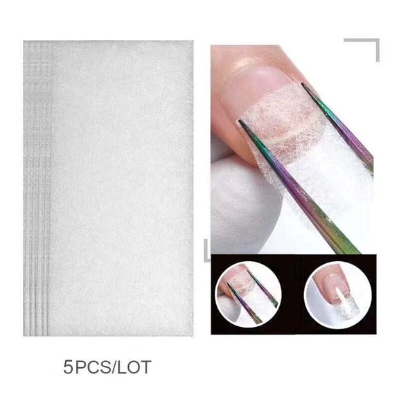 Nail Stickers for Fiberglass Extensions - Complete Salon Set for Acrylic Application