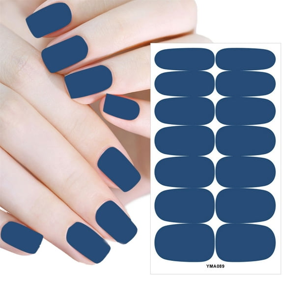 Nail Stickers for Women - Pure Style Sets for Girls - Polish Nail Wraps for Valentine's Day Full Color Design
