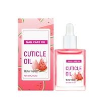 Nail Strengthener - Watermelon Scent Nail Repair Growth Moisturizing Treatment - Natural Jojoba Vitamin B & E Cuticle Oil for Dry Cracked Nails