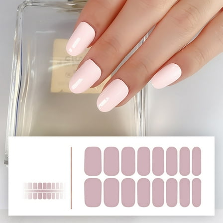 Nail Strips Nail Stickers French Manicure Self Adhesive Nail Stickers Solid Color Nail Art Decal French Nail Sticker
