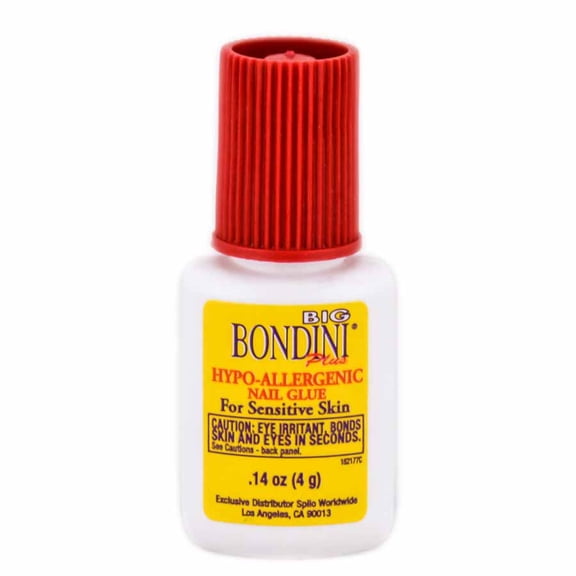 Nail Supplements: Big Bondini Plus Hypo Allergenic Nail Glue (Size : 0.14 oz)