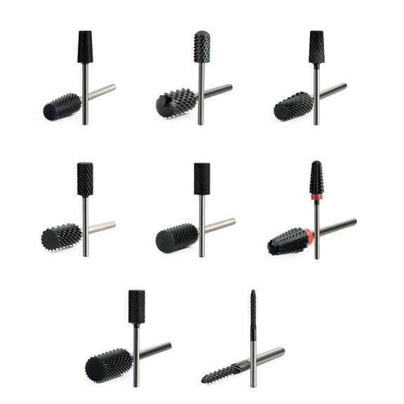 Nail Supply Inc's Gelish Go File Bit Bundle - Includes Nine 3/32" Bits for Electric Nail Files