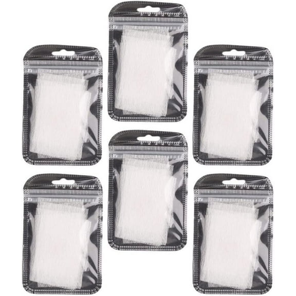 Nail Tech Accessories 60pcs Fiberglass Nail Extension Fiber Non- Woven French Fingernail Warp Magical Fingernails Extension Silk Tools False Manicure Salon or Home Use Nail Kits