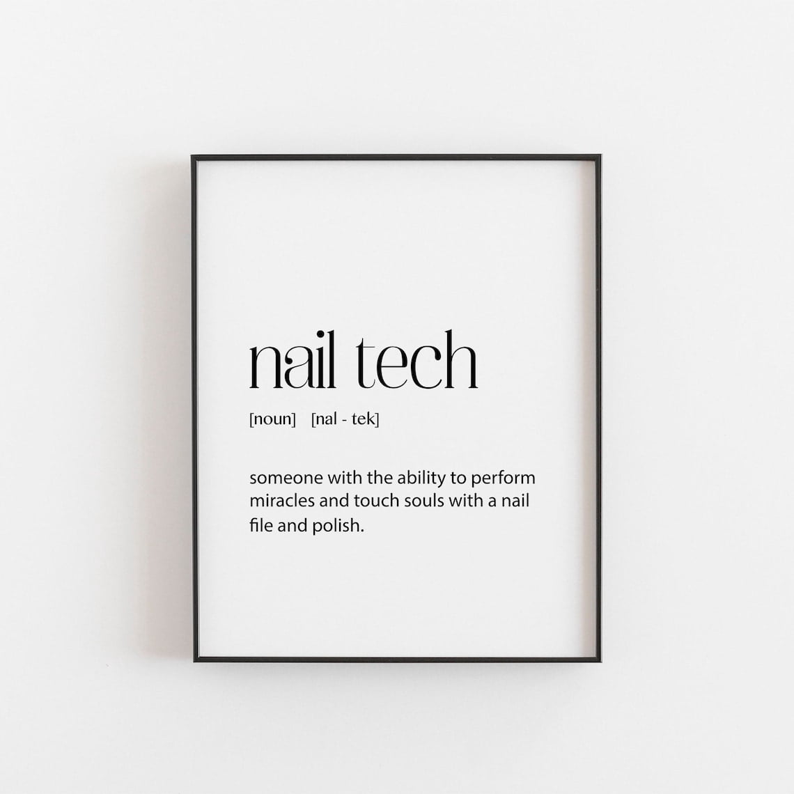 Tech Store Posters Nail Technician Poster, Tech Definition, Beauty Professional, Under 20 ...