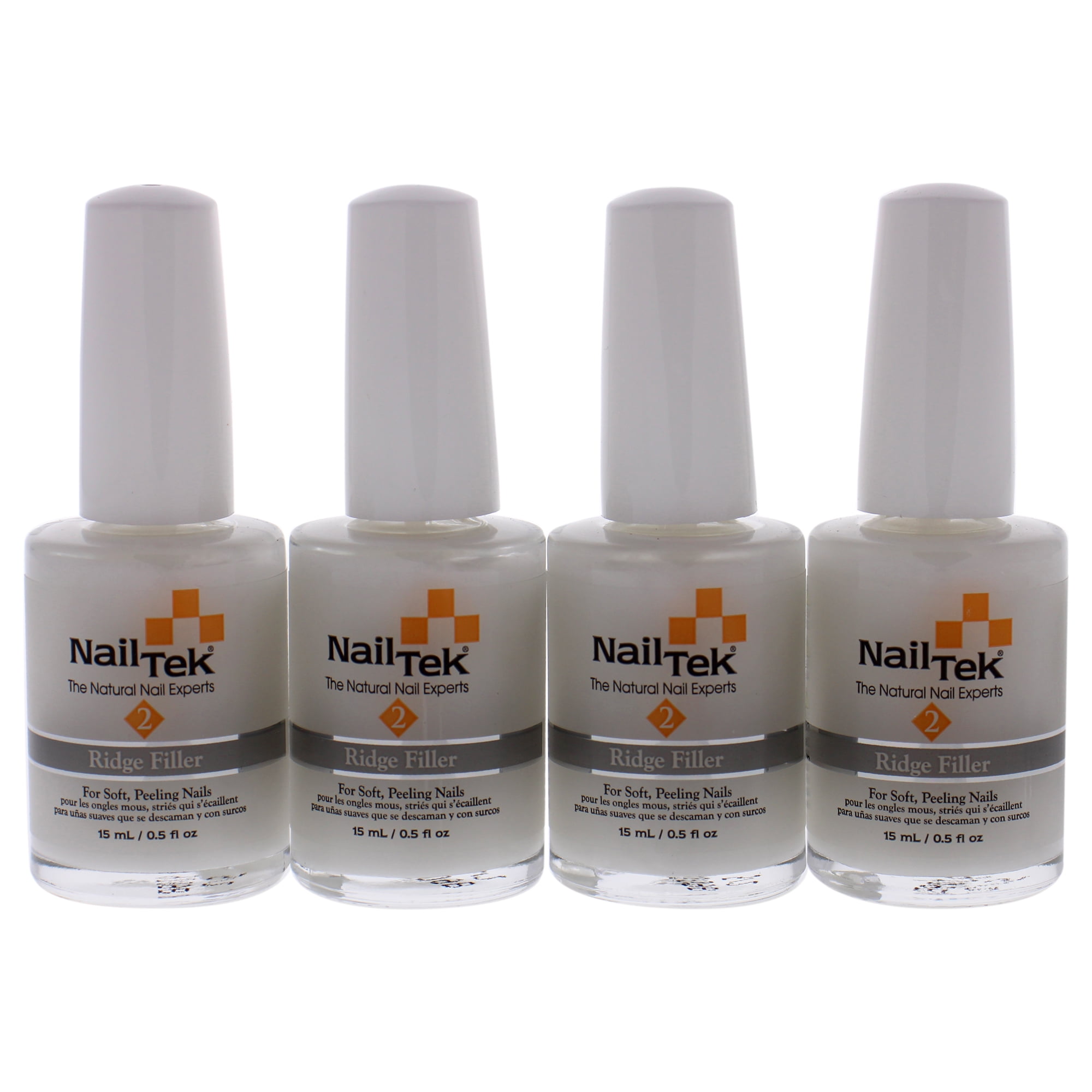 Nail Tek Ridge Filler Foundation 2 Set for Unisex, 4 x 0.5 oz