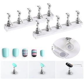 Nail Tools Acrylic Display Stand for DIY Practice Fingernail Art Holder - Nail Sets Tip Stand for and Beginners