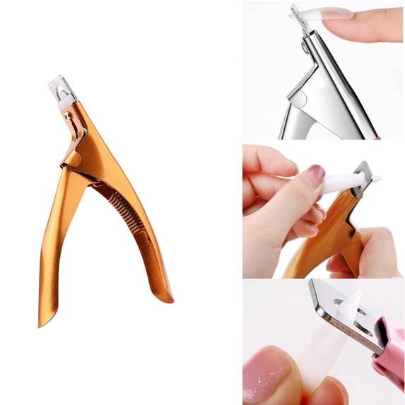 Nail Tools Durable Stainless Steel U Shaped Scissors for Nail Manicure DIY French Nail Light Quality