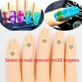 thumbnail image 1 of Nail Tools Practice Model for Hand Finger Manicure Training Art - Finger Training Set for Mastery 10PCS, 1 of 8